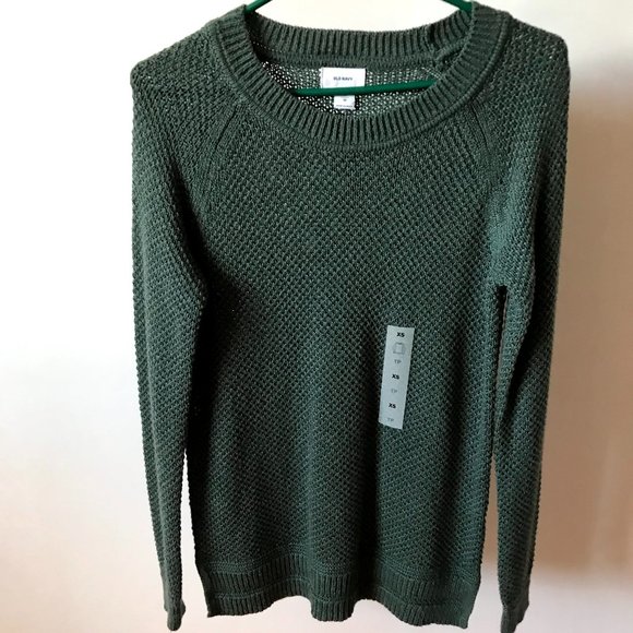Old Navy Deep Olive Green Long Sleeve Knitwear - Picture 1 of 2